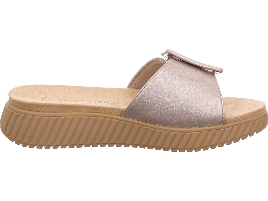 Marco Tozzi Damen Pantolette  in platin