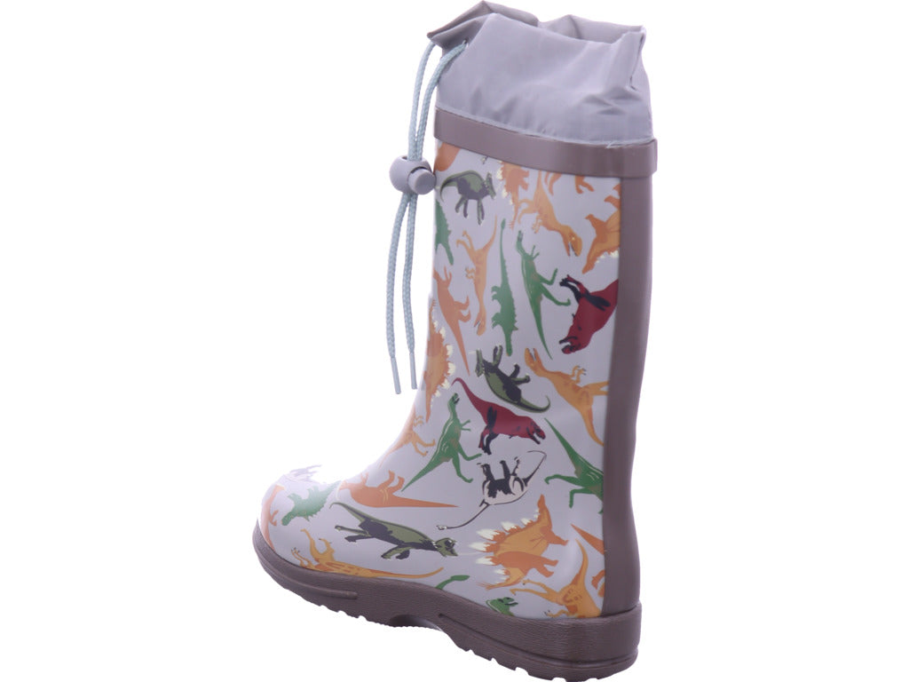 Beck Gymnas Jungen Gummistiefel Dinoland Grau in grau