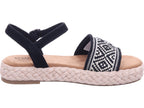 TOMS Damen Sandalette Abby in schwarz