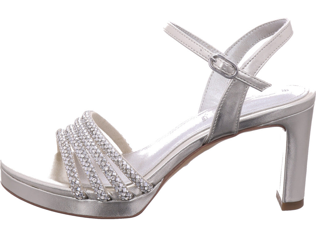 Tamaris Damen Sandalette  in platin