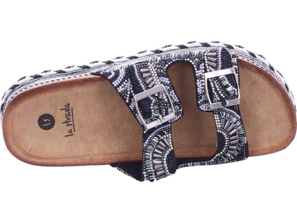 La Strada Damen Pantolette  in schwarz