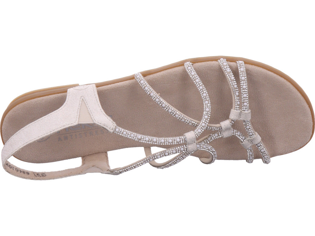 Rieker Damen Sandalette Fsk Damen Sandalen in beige