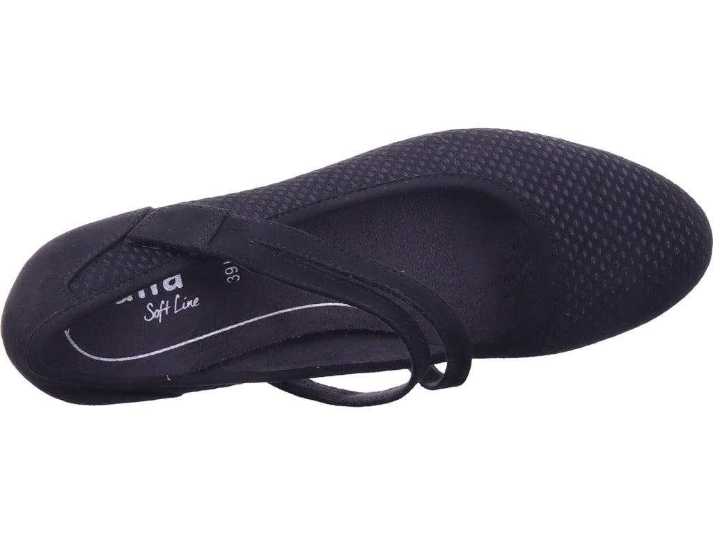 Jana Damen Pump  in schwarz