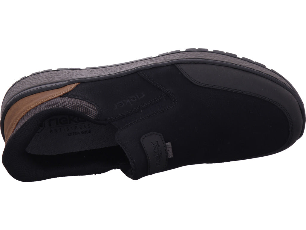 Rieker men's slippers Hwk men's low shoes in black