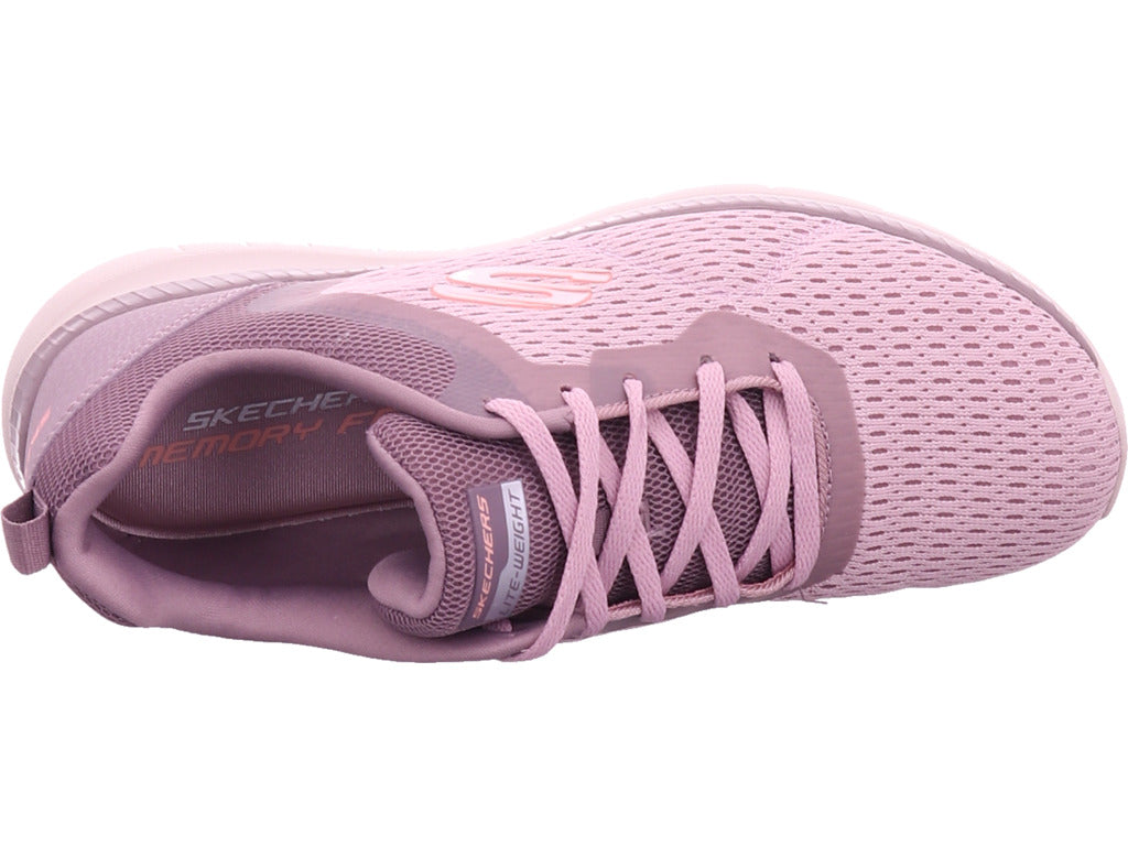 SKECHERS Damen Sportschuh Engineered Mesh Lace-Up W/ Mem in rot