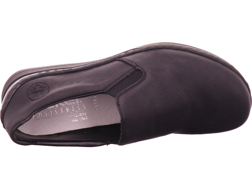 Rieker Damen Slipper Fsk Damen Halbschuhe in schwarz