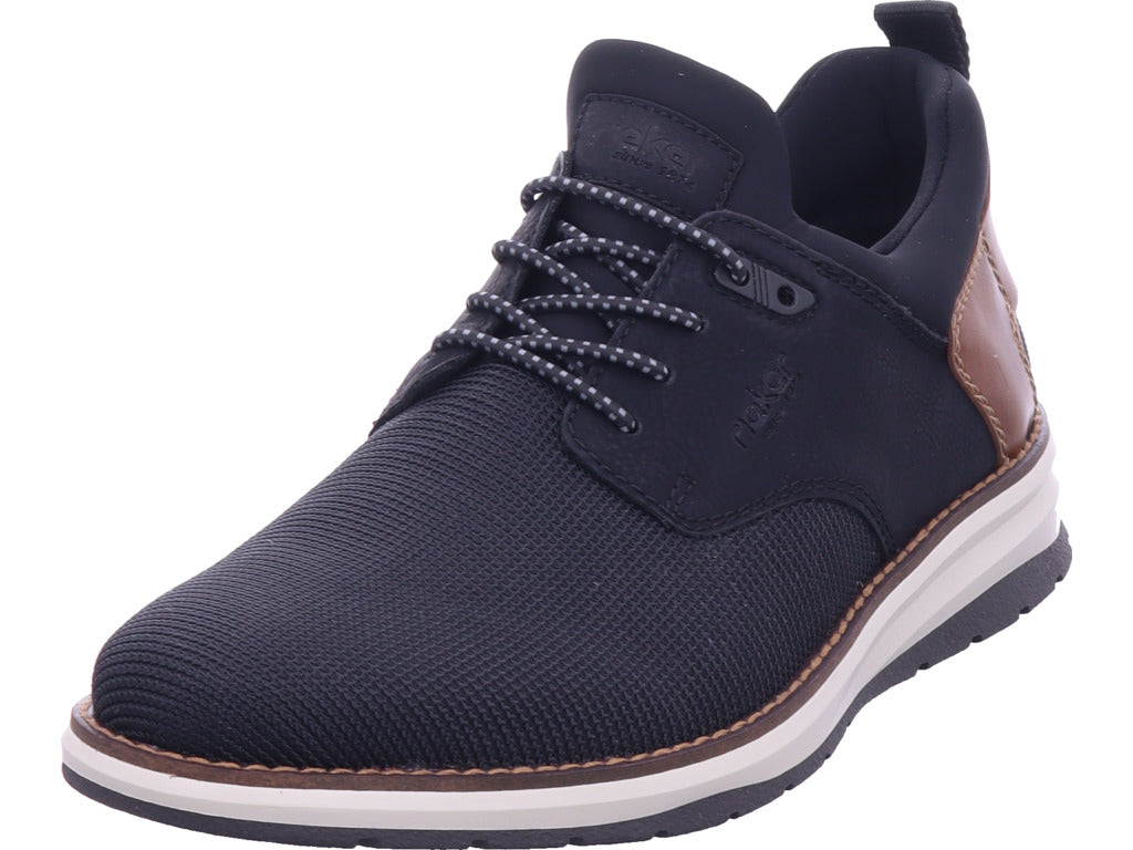 Rieker Herren Slipper Hwk Herren Halbschuhe in schwarz