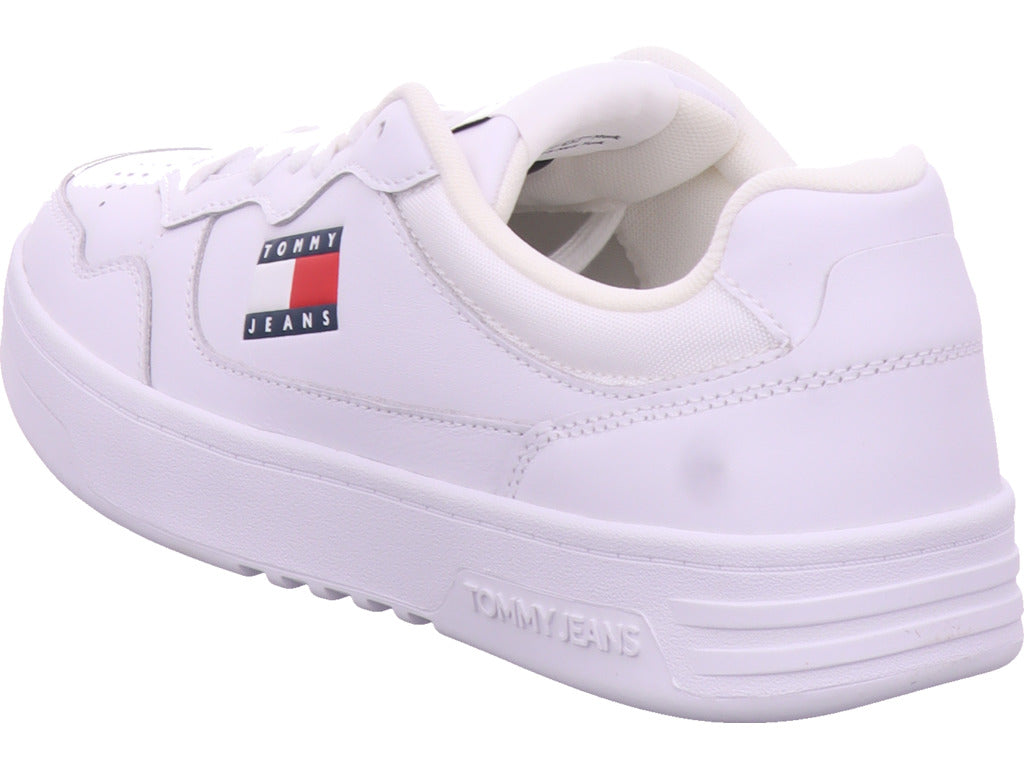 Tommy Hilfiger Herren Sneaker Tjm Cupsole Leather in weiß