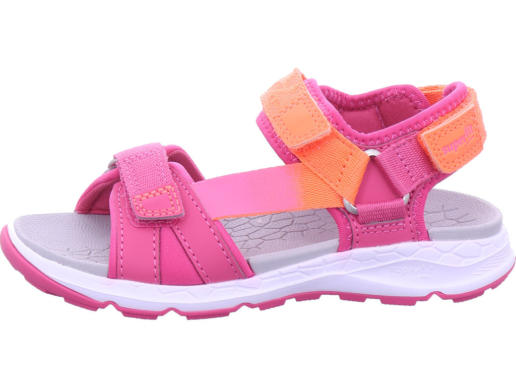 Dívčí sandály Legero, syntetické, Criss Cros v červené barvě