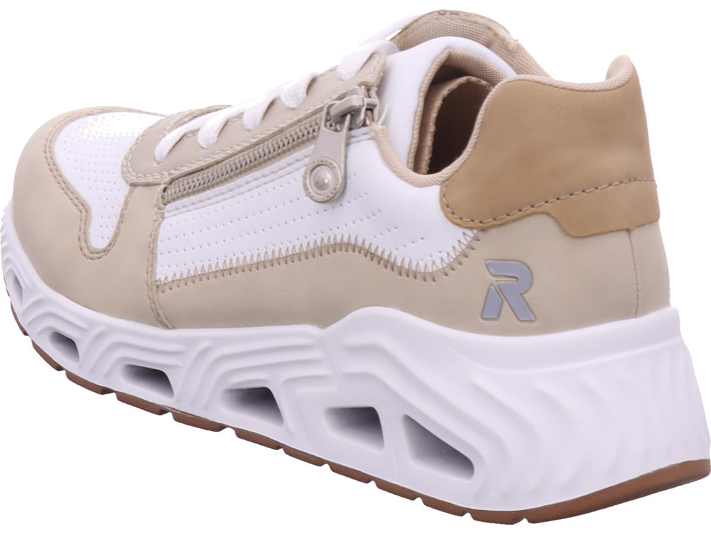 Rieker Damen Sneaker Fsk Damen Halbschuhe in weiß