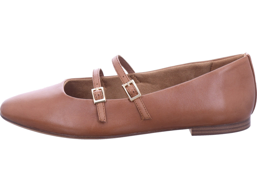 Dámské balerínky Tamaris v hnědé barvě