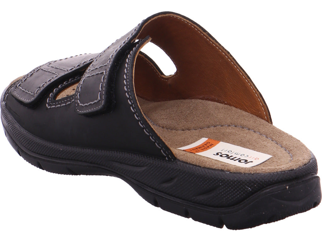 Jomos Herren Pantolette  in schwarz
