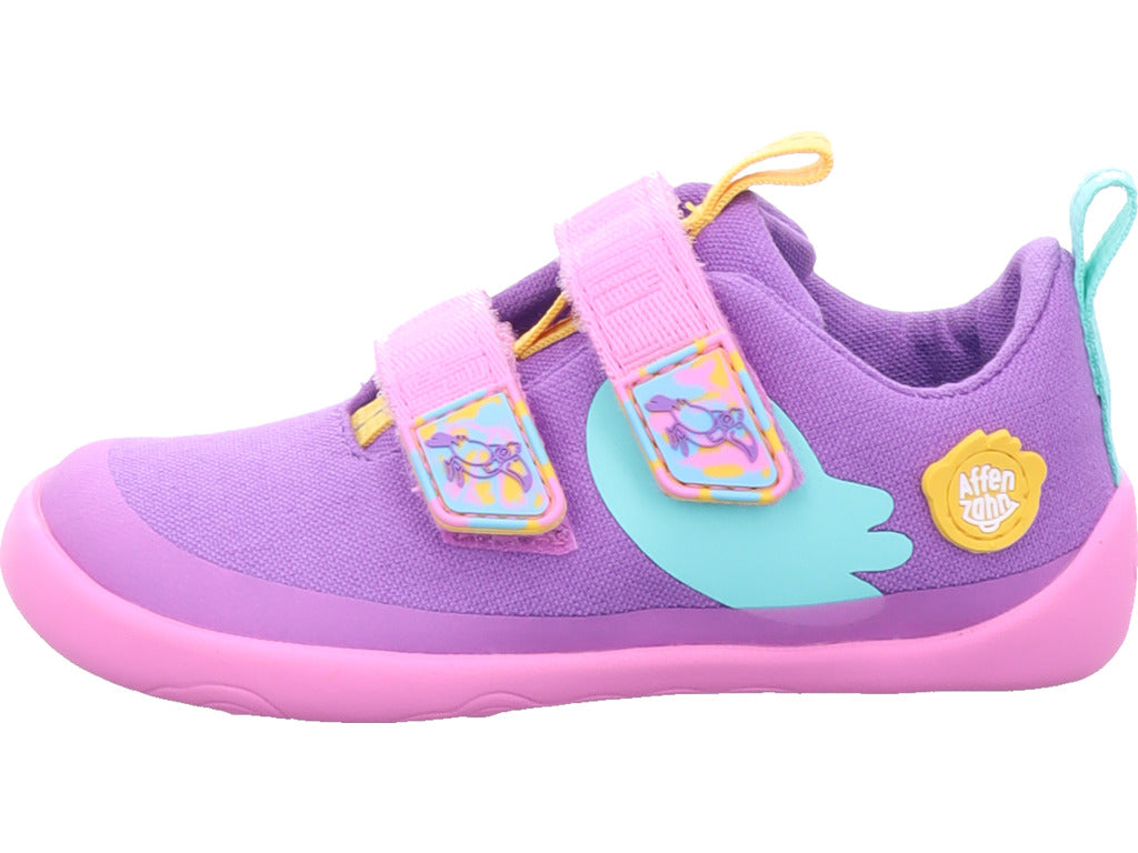 Affenzahn Mädchen Halbschuh Barfußschuh  Kreativ Tukan in pink