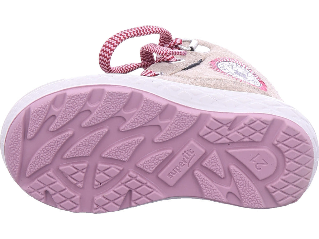 Superfit Mädchen Moonboot Stiefelette Leder \ Groovy in beige