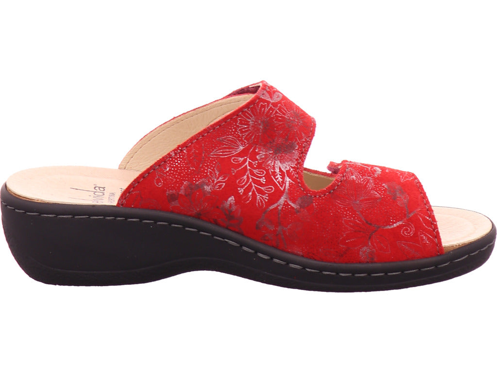 portina Damen Pantolette  in rot