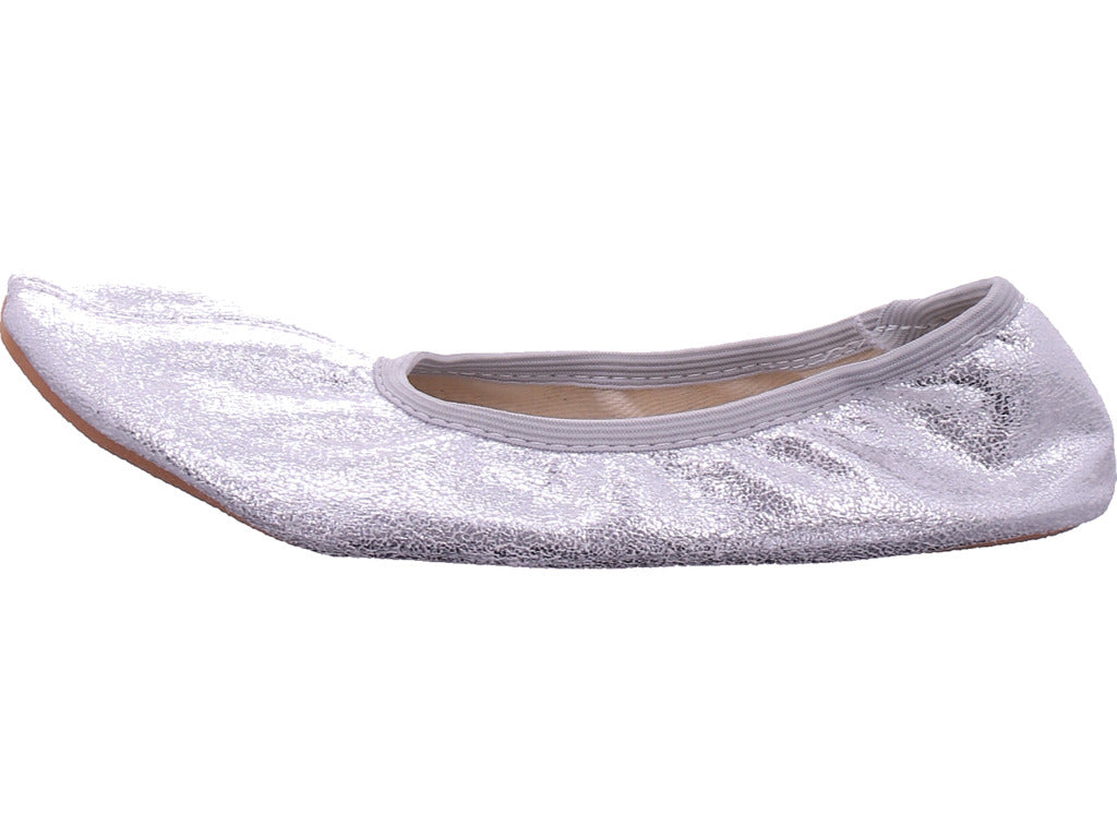 Beck Gymnas Mädchen Slipper  in silber
