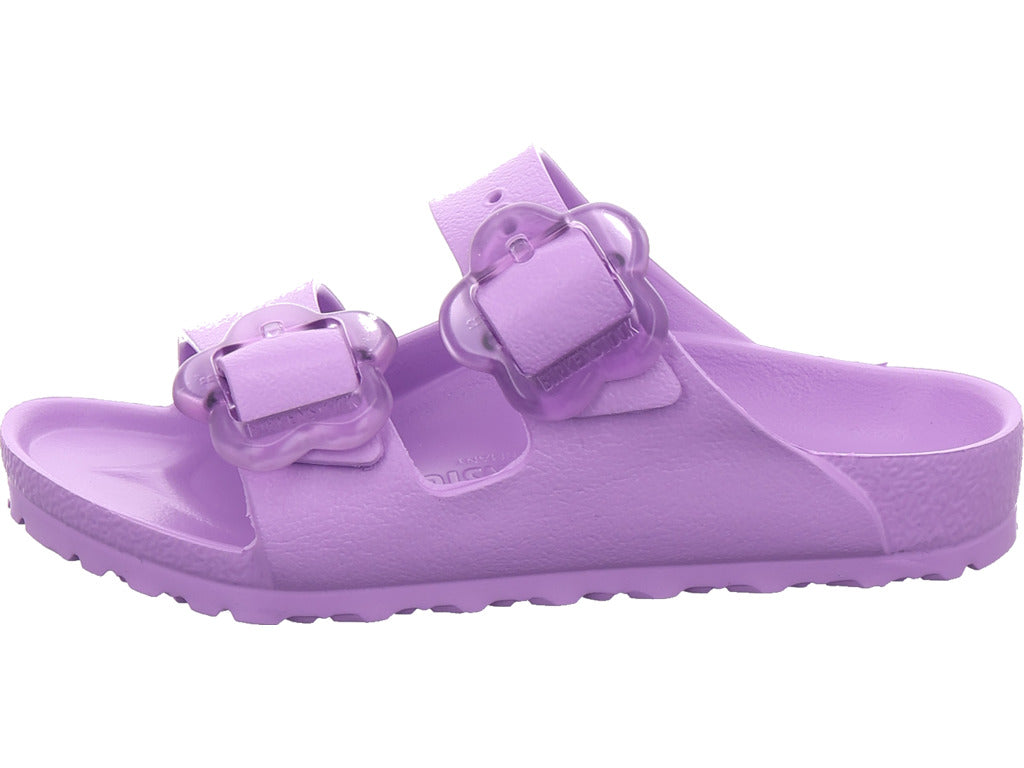 Birkenstock Mädchen Pantolette Arizona Flower Eva Kids in lila