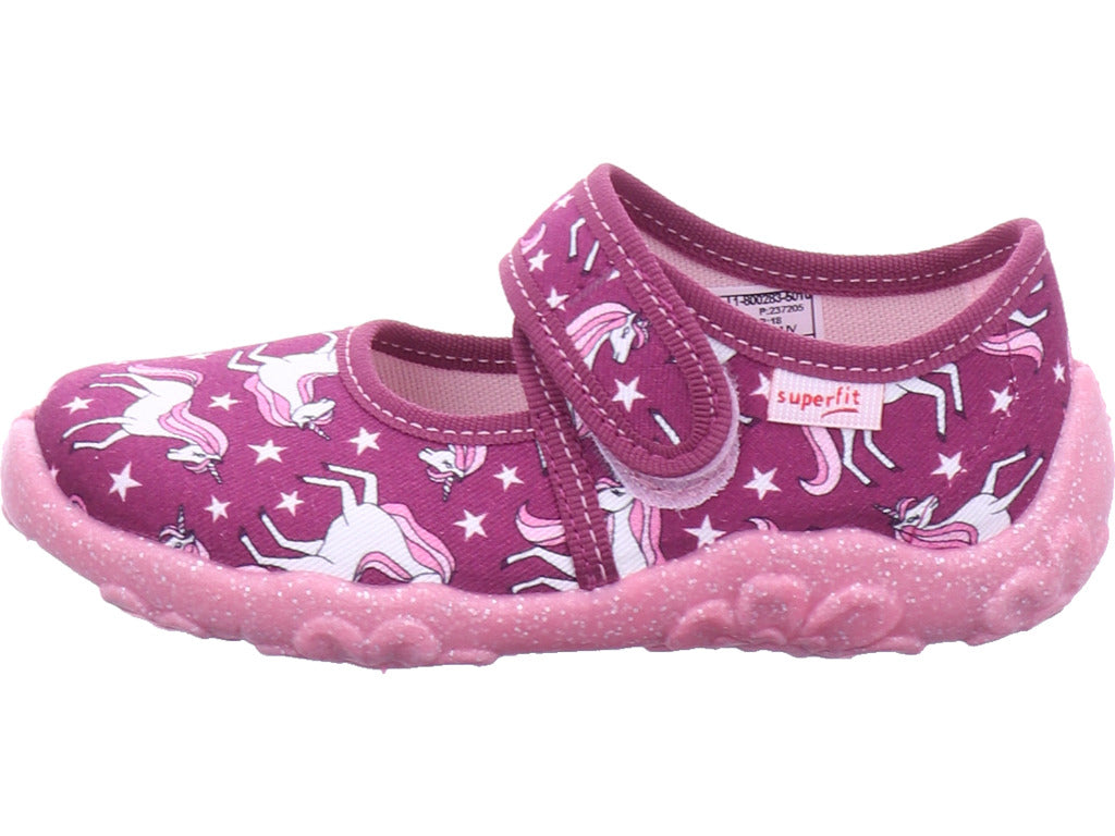 Legero girls' slippers, textile slippers \ Bonny in red