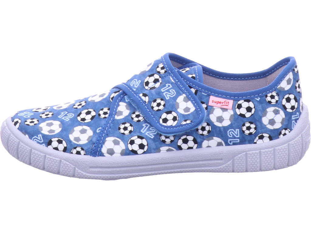 Superfit Jungen Hausschuh Hausschuh Textil \ Bill in blau