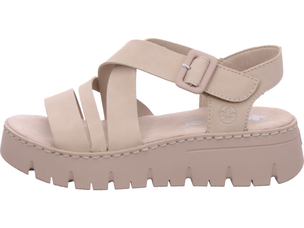 Rieker Damen  Fsk Damen Sandalen in beige