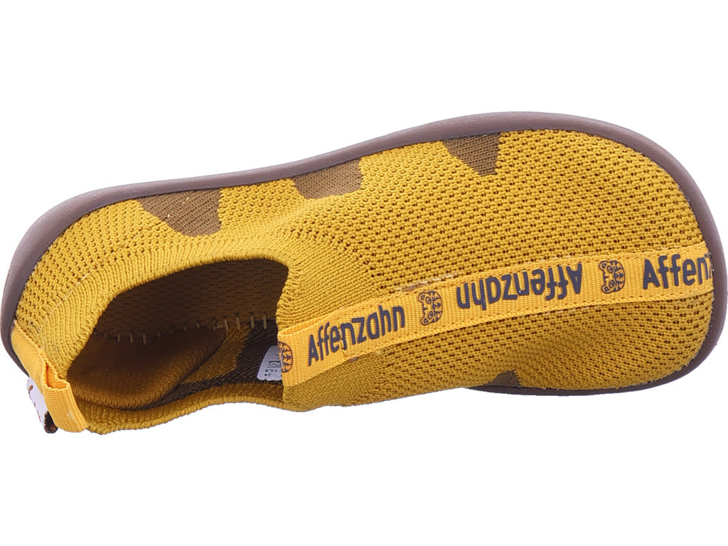 Affenzahn Jungen  Hausschuh Knit Flinky Tiger in gelb