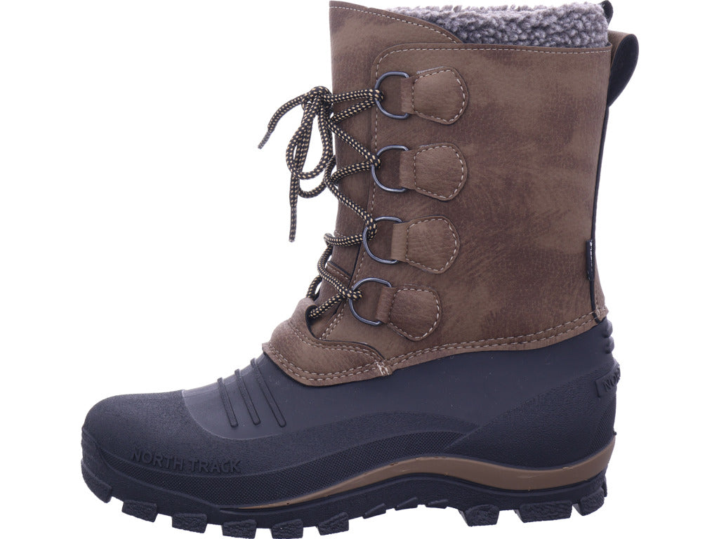 Zoth Spiral Men's Moonboot Spiral Brown/Black in black