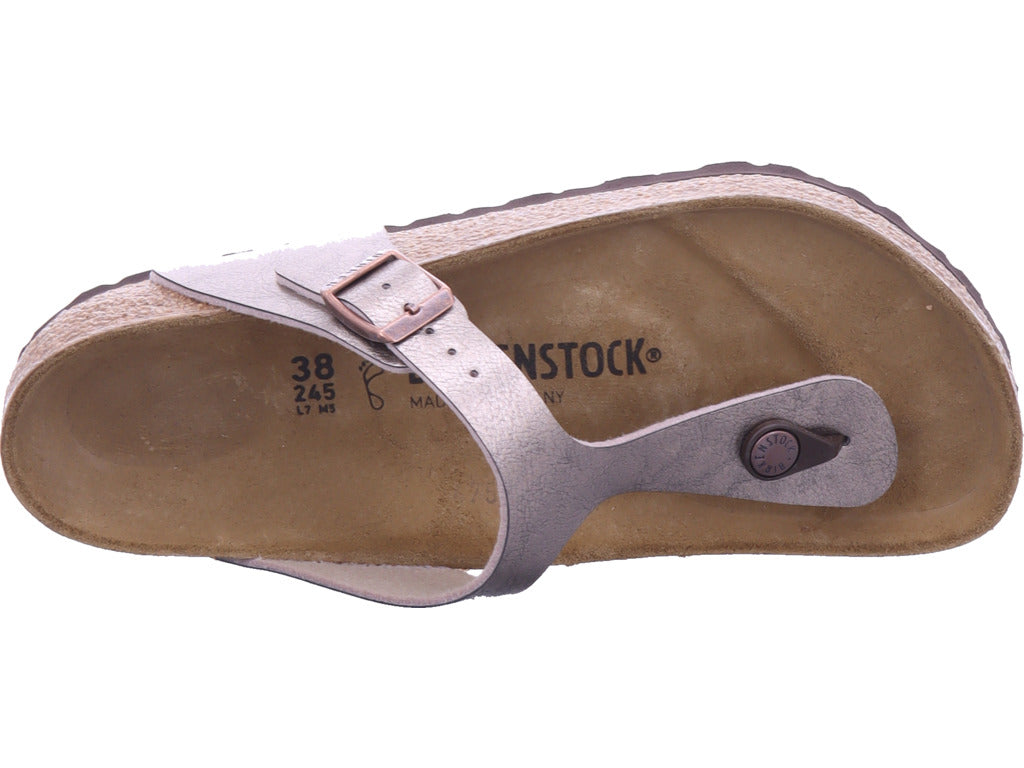 Birkenstock women's Gizeh Birko-Flor in beige