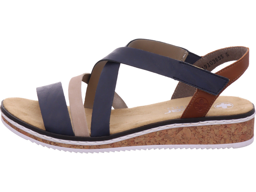 Rieker Damen  Fsk Damen Sandalen in blau