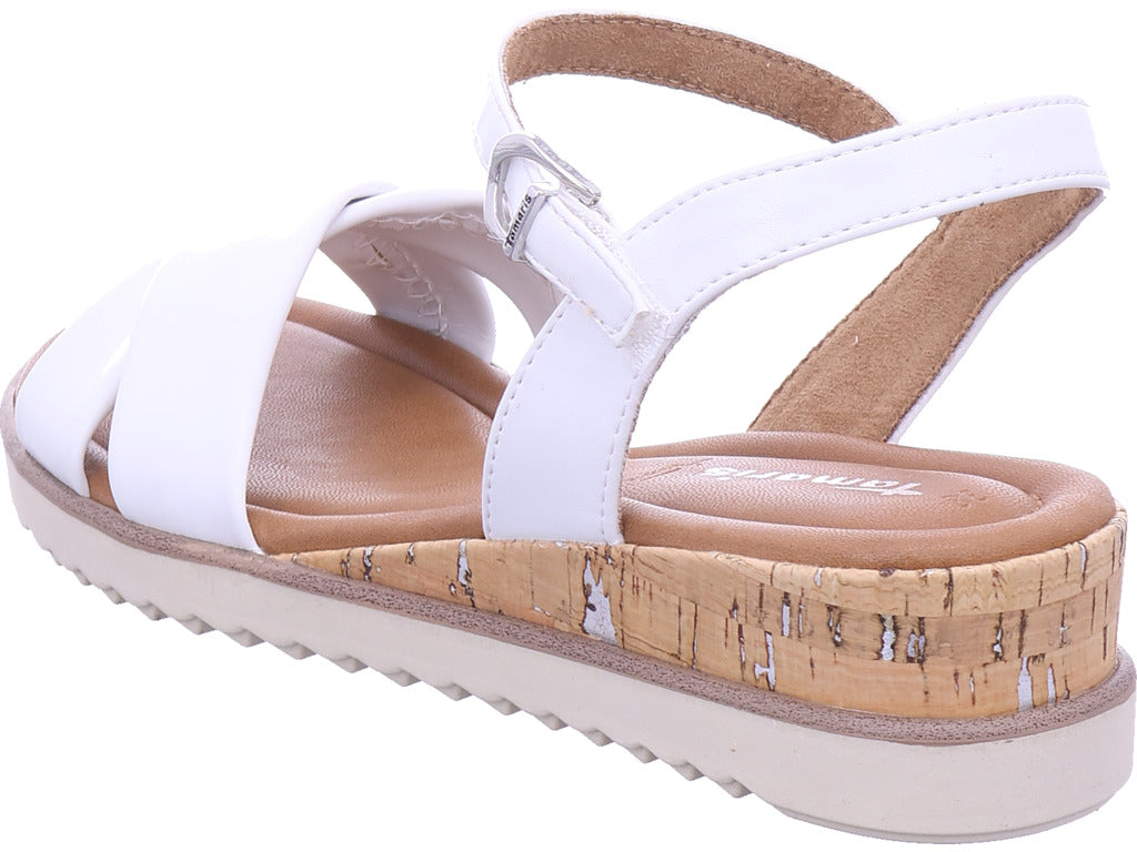 Tamaris Damen Pantolette  in weiß