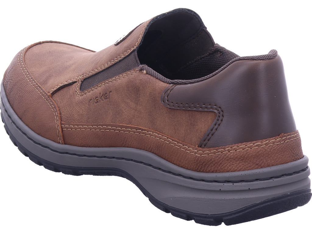 Pánské pantofle Rieker Hwk pánské nízké boty v hnědé barvě