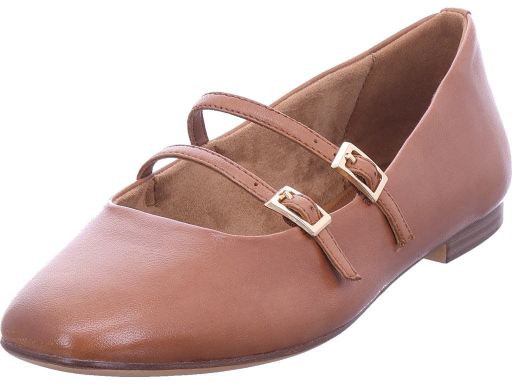 Tamaris Damen Ballerina  in braun