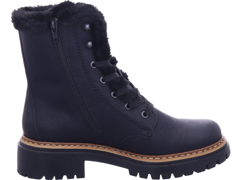 Rieker Damen Winterstiefel Hwk Damen Stiefel in schwarz
