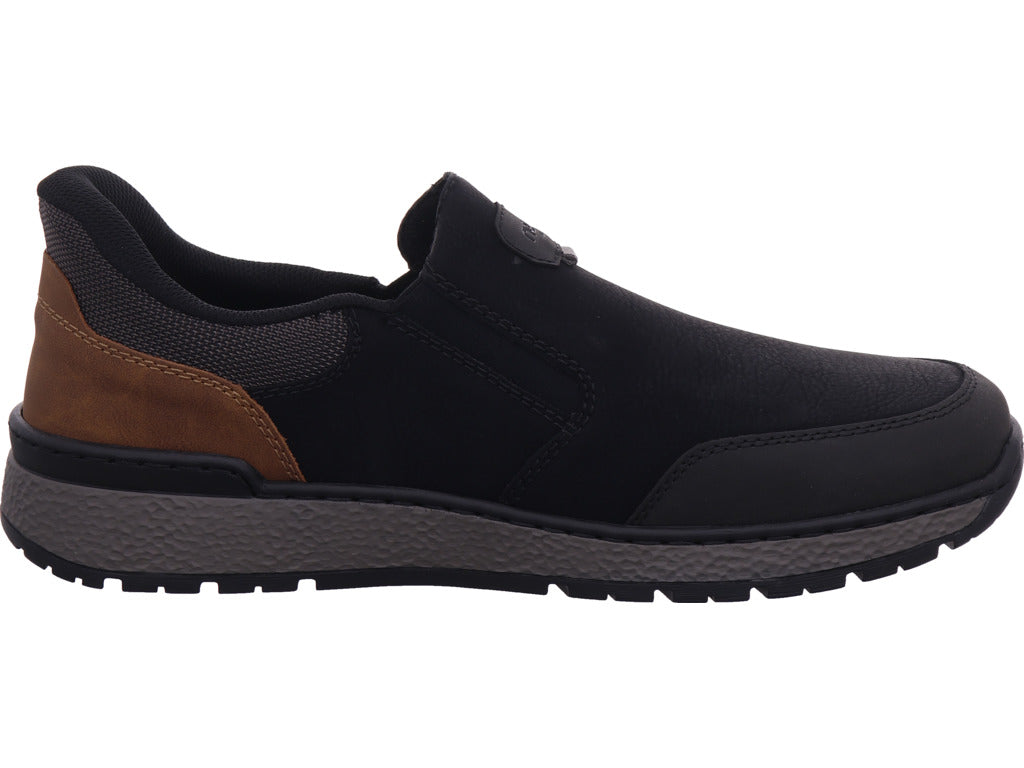 Rieker men's slippers Hwk men's low shoes in black