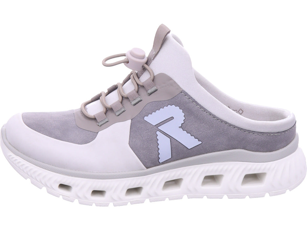 Rieker Damen Sabot Fsk Damen Halbschuhe in grau