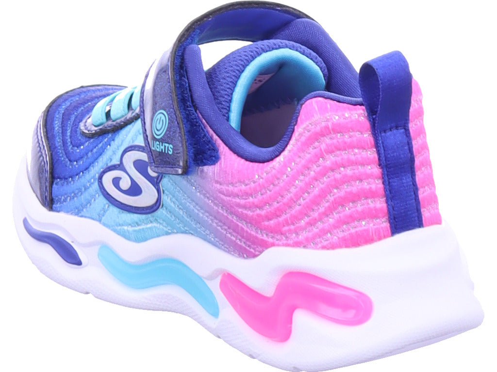 SKECHERS Mädchen Sneaker Wavy Beams in blau