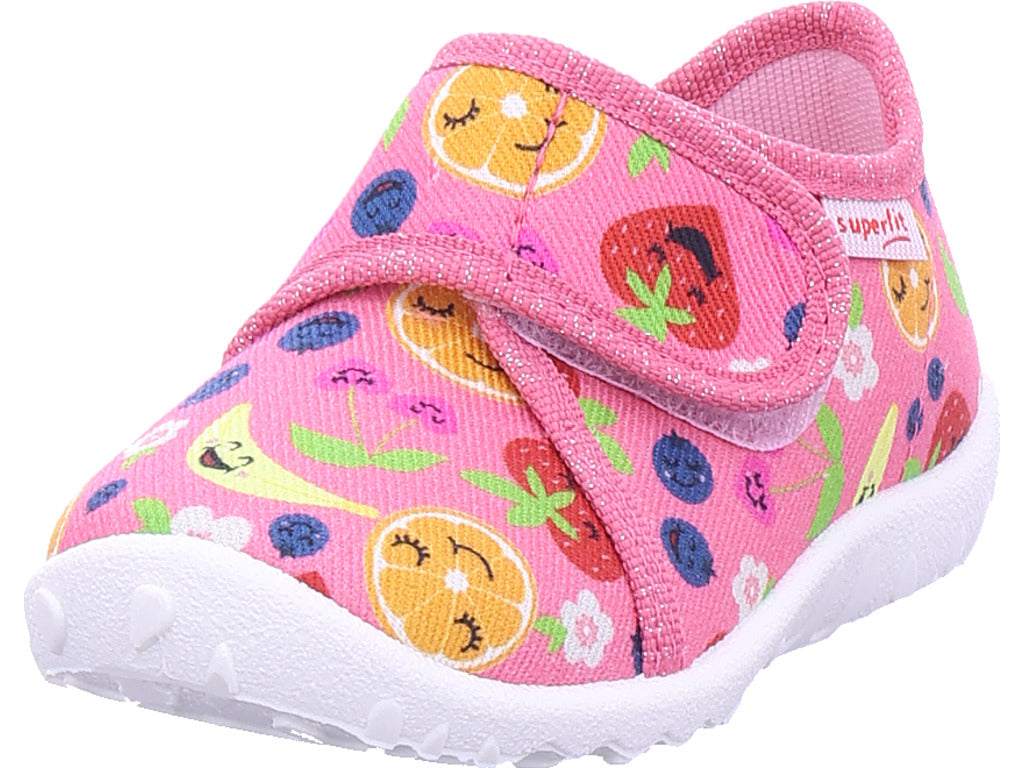 Dívčí pantofle Legero Spotty v červené barvě