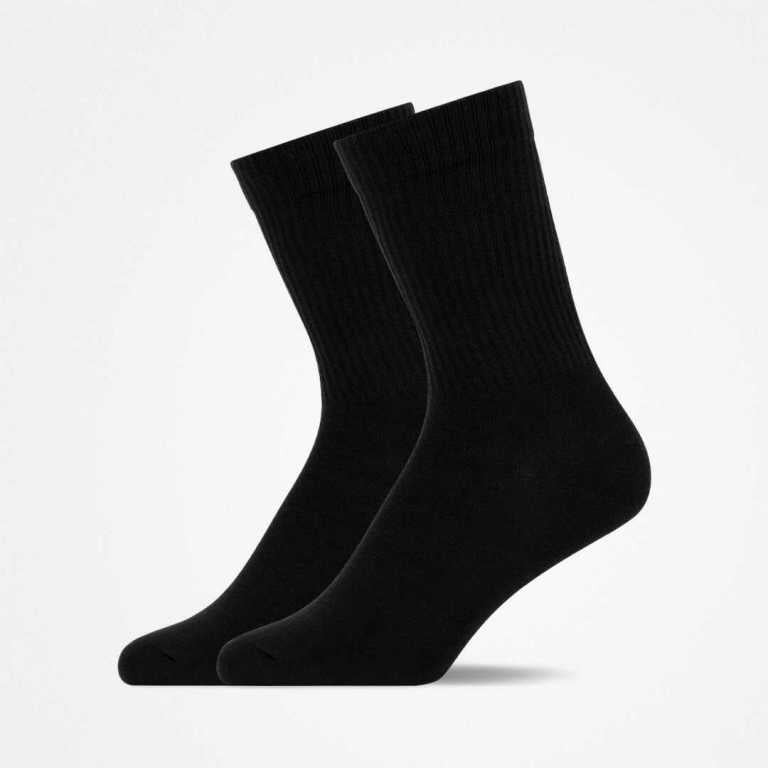 Snocks  Socke Crew Sock 2Er Pack in schwarz