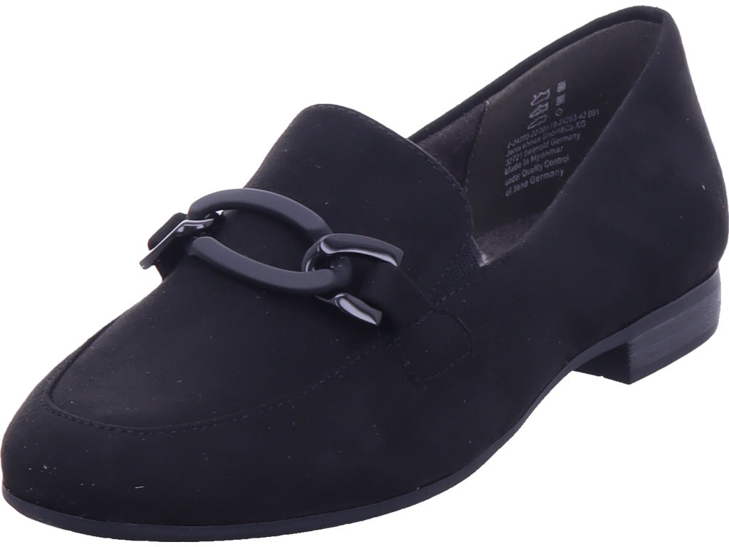 Jana women's ballerina flats in black