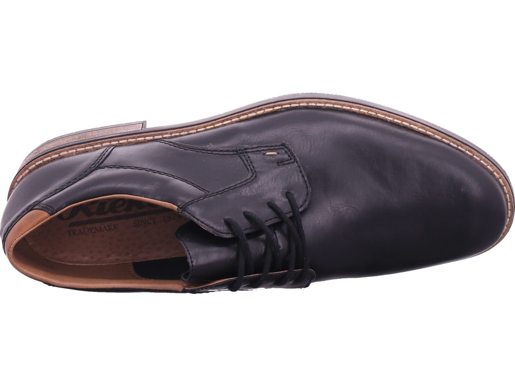 Rieker men's low shoe in black