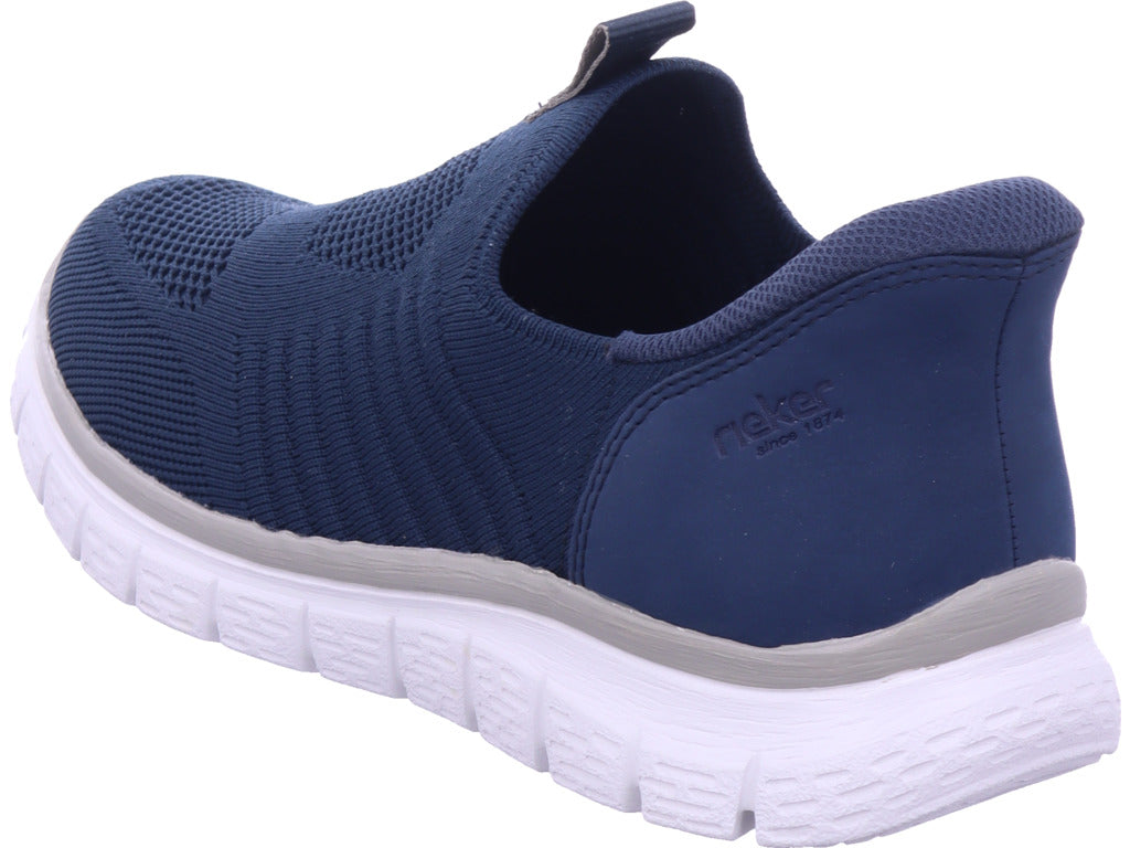 Rieker Herren Slipper Fsk Herren Halbschuhe in blau