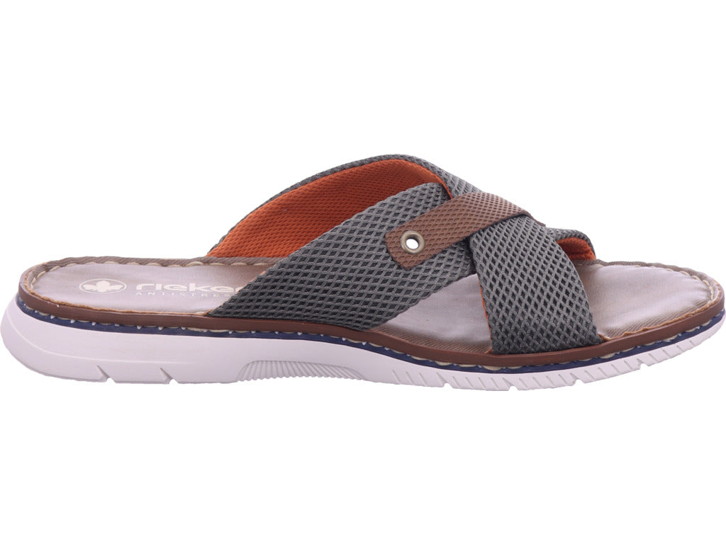 Rieker Herren Pantoffel  in grün