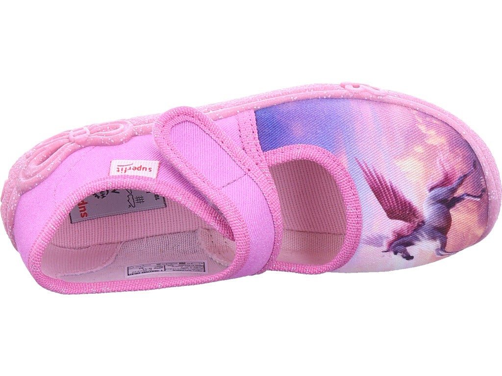 Dívčí pantofle Legero, textilní pantofle, Belinda v růžové barvě