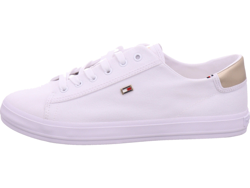 Tommy Hilfiger Damen Textilschuh Lace Up Sneaker in weiß
