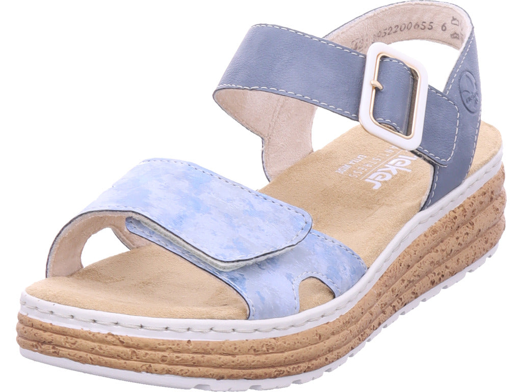 Rieker Damen  Fsk Damen Sandalen in blau