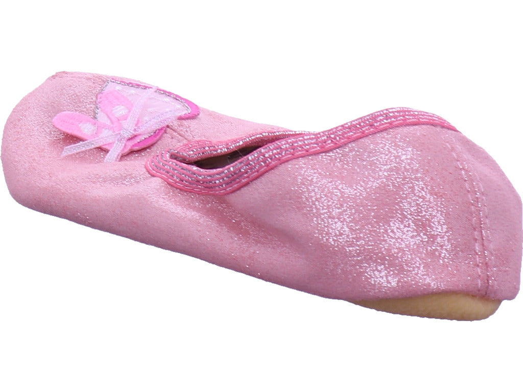 Beck Gymnas Mädchen Turnschuh Schläppchen in rot