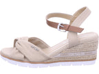 Tom Tailor Damen Sandalette  in beige