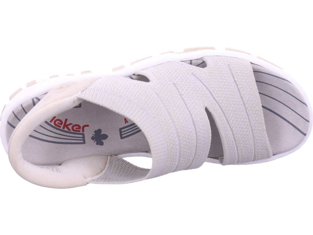 Rieker Damen Sandalette Fsk Damen Sandalen in beige