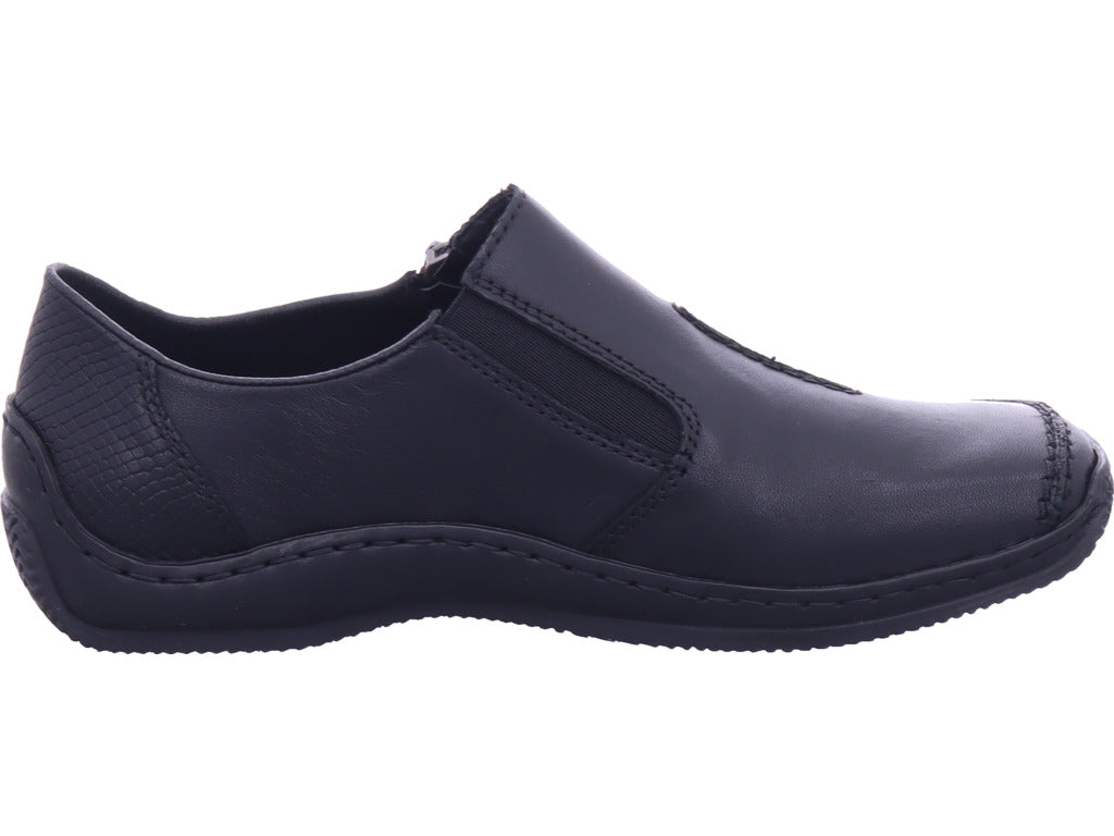 Rieker Damen Slipper Fsk Damen Halbschuhe in schwarz