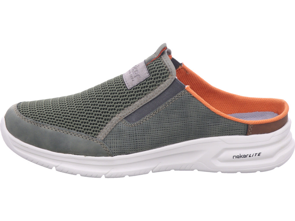 Rieker Herren Clog Fsk Herren Halbschuhe in grün