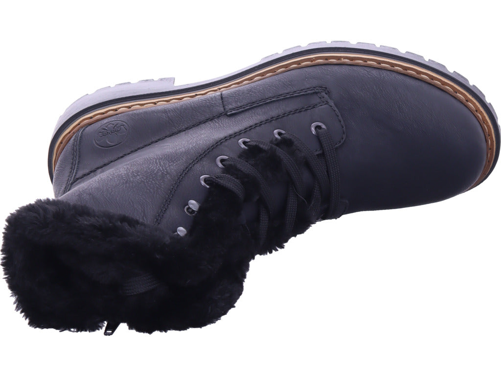 Rieker Damen Winterstiefel Hwk Damen Stiefel in schwarz